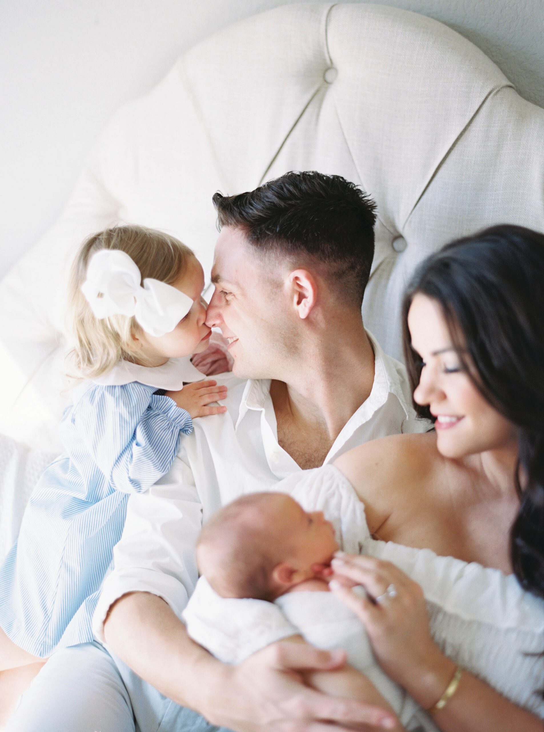 family with a newborn baby