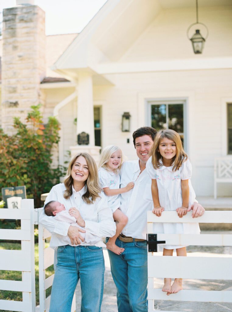 Tarrytown Austin family newborn session