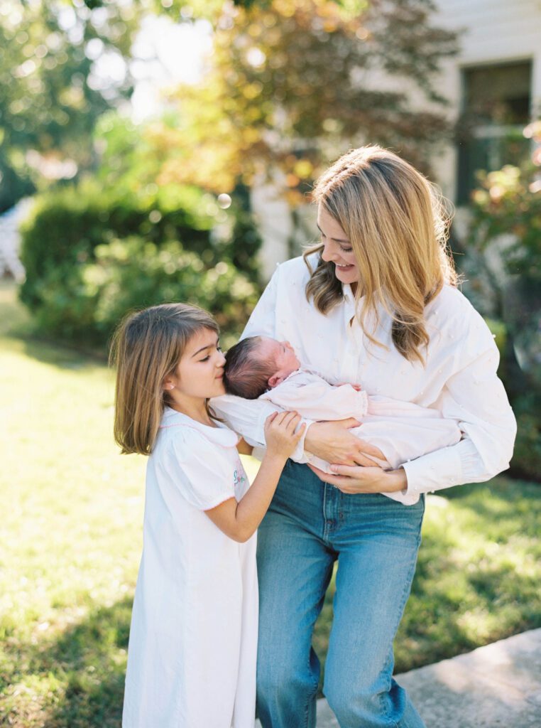 Tarrytown Austin family newborn session