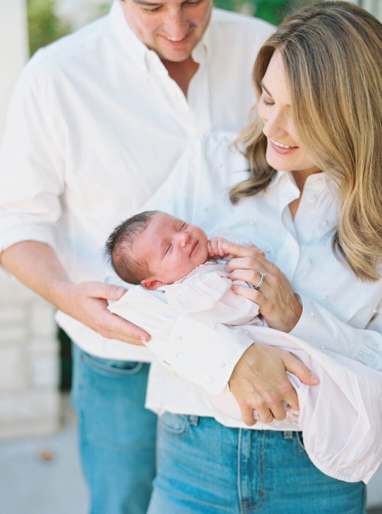 Tarrytown Austin family newborn session