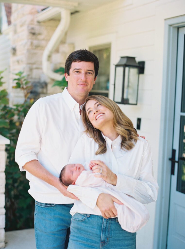 Tarrytown Austin family newborn session
